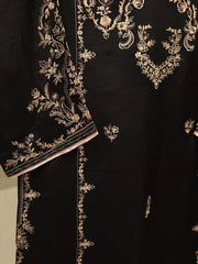 2 Piece- Pure Korean Silk Embroidered Suit S112851