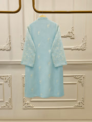 3 Piece - Pure Embroidered Cotton Net Suit S112862