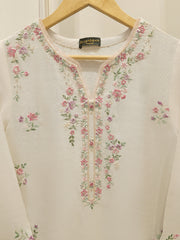 2 Piece- Pure Korean Silk Embroidered Suit S112910