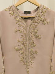 2 Piece- Pure Embroidered Sheesha Silk Suit S112906