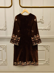3 Piece - Embroidered Velvet Suit S112917