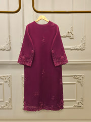 3 Piece - Pure Organza Embroidered Suit S112915