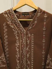 2 Piece - Embroidered Khaddar Suit S112920