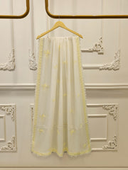 3 Piece - Pure Embroidered Cotton Net Suit S112801