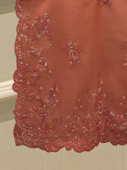 3 Piece - Pure Organza Embroidered Suit S112919