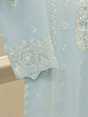 2 Piece - Pure Embroidered Cotton Net Suit S112935