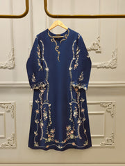 Pure Embroidered Sheesha Silk Shirt S112946
