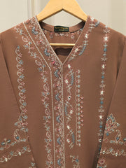 2 Piece - Embroidered Khaddar Suit S112960