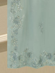 3 Piece - Pure Embroidered Cotton Net Suit S112965