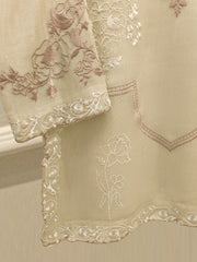 3 Piece - Pure Embroidered Cotton Net Suit S112963