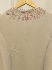 3 Piece - Pure Embroidered Cotton Net Suit S112963