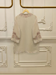 3 Piece - Pure Embroidered Cotton Net Suit S112963