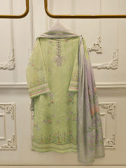 3 Piece - Digital Printed Cambric Suit S112983