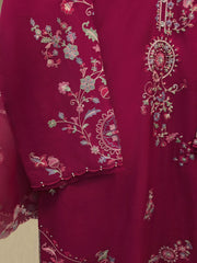 3 Piece- Pure Khaddi Silk Embroidered Suit S113011