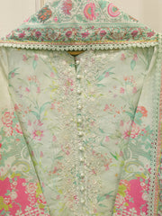 3 Piece - Digital Printed Embroidered Cambric Suit S113067