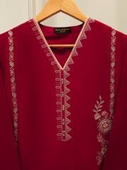 2 Piece - Embroidered Cambric Suit S113068