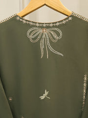 2 Piece - Embroidered Linen Suit WS00236