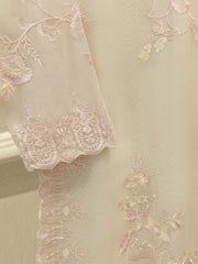 3 Piece - Pure Embroidered Cotton Net Suit S113079