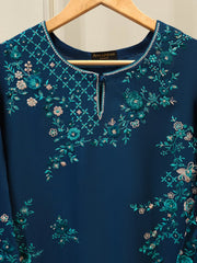Pure Embroidered Sheesha Silk Shirt S113084