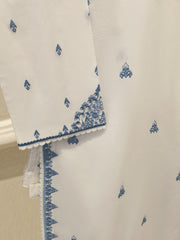 3 Piece - Embroidered Cambric Suit S113108