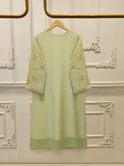 Pure Embroidered Sheesha Silk Shirt S113107