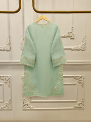 3 Piece - Pure Organza Embroidered Suit S113260