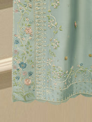 3 Piece- Pure Sheesha Silk Embroidered Suit S113340