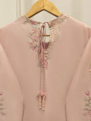 3 Piece- Pure Sheesha Silk Embroidered Suit S113387