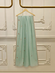 3 Piece - Pure Chiffon Embroidered Suit S113572