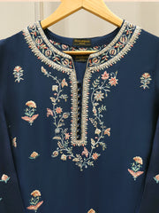 2 Piece- Pure Sheesha Silk Embroidered Suit S113569