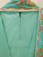 3 Piece - Embroidered Cambric Suit S113594