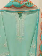 3 Piece - Embroidered Cambric Suit S113601