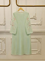 2 Piece - Pure Embroidered Cotton Net Suit S114052