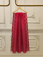 3 Piece - Pure Organza Embroidered Suit S114192