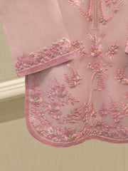 3 Piece - Pure Organza Embroidered Suit S114205