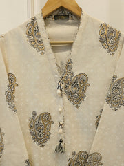 2 Piece - Hand Block Printed Kora Cotton Suit S114220