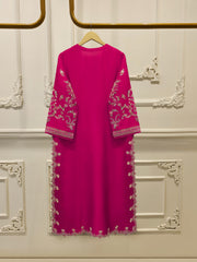 Pure Embroidered Sheesha Silk Shirt S114218
