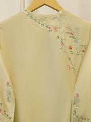 Pure Embroidered Sheesha Silk Shirt S114279