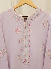 2 Piece - Embroidered Cambric Suit S114309