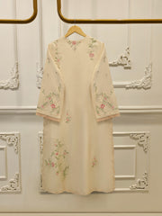 3 Piece - Pure Khaddi Silk Embroidered Suit S114405