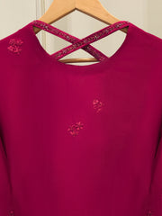 2 Piece- Pure Sheesha Silk Embroidered Suit S114438