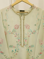 2 Piece- Pure Sheesha Silk Embroidered Suit S114477