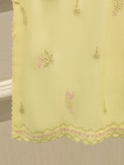 3 Piece - Pure Embroidered Cotton Net Suit S114707