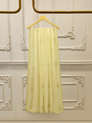 3 Piece - Pure Embroidered Cotton Net Suit S114707