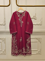 Pure Embroidered Sheesha Silk Shirt S114832