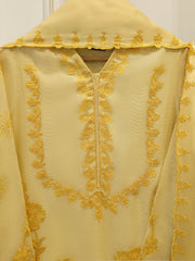 3 Piece - Pure Embroidered Cotton Net Suit S114819