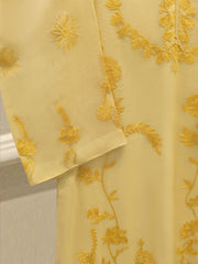 3 Piece - Pure Embroidered Cotton Net Suit S114819