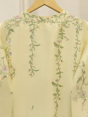 2 Piece - Embroidered Shesha Silk suit WS00388