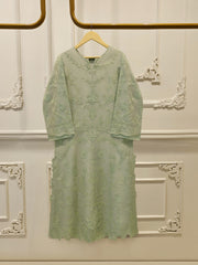 2 Piece - Pure Organza Embroidered Suit S115016