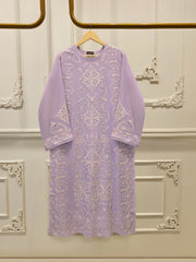 2 Piece - Pure Embroidered Cotton Net Suit S114117